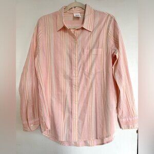 GAP Pink and Orange Striped Shirt